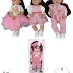 Muñeca bebé realista interactiva de 55 cm con accesorios