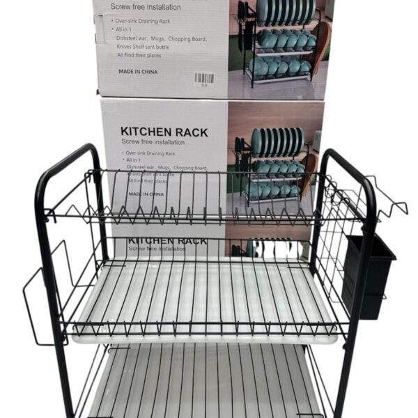 Escurridor de platos triple nivel Kitchen Rack