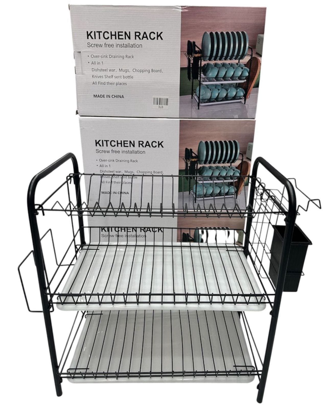 Escurridor de platos triple nivel Kitchen Rack