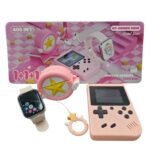 Combo smartwatch K9 con audífonos y consola retro