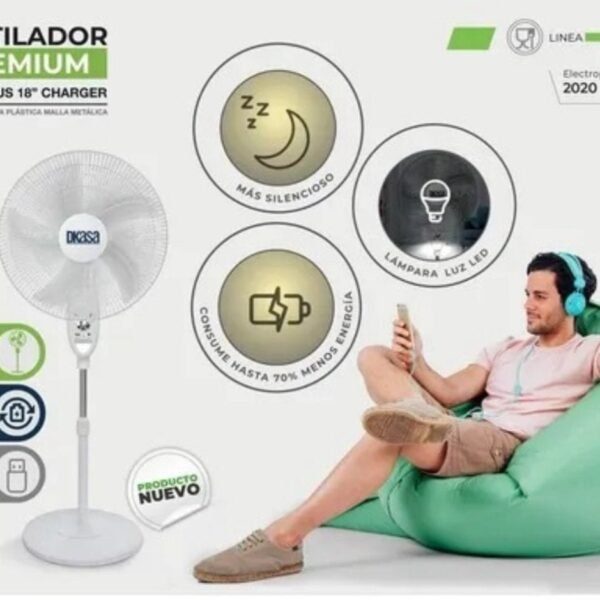 Ventilador recargable DKASA Force Plus