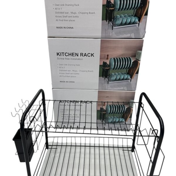 Escurridor de platos de hierro 35 cm, 2 niveles