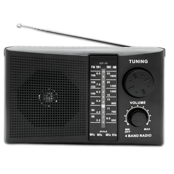 Radio AM/FM de 4 bandas BKOME R010AC