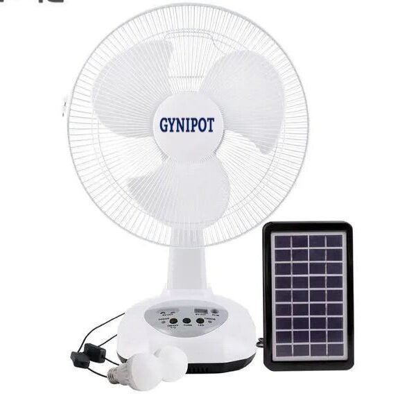 Ventilador Gynipot 12" con panel solar