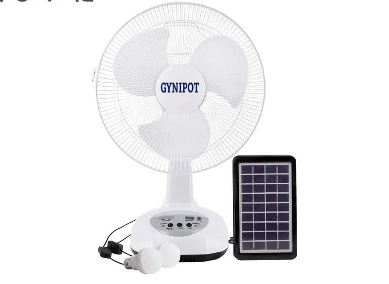 Ventilador Gynipot 12" con panel solar