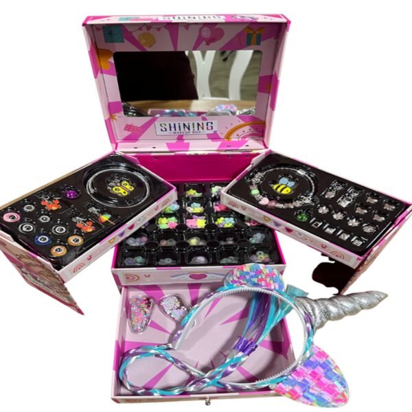 Kit de pulseras con dijes para niñas 190 piezas