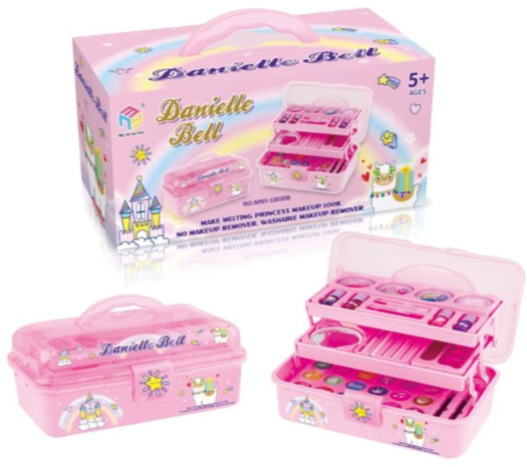 Set de maquillaje infantil caja rosa