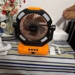 Ventilador recargable Sonix 8" con panel solar