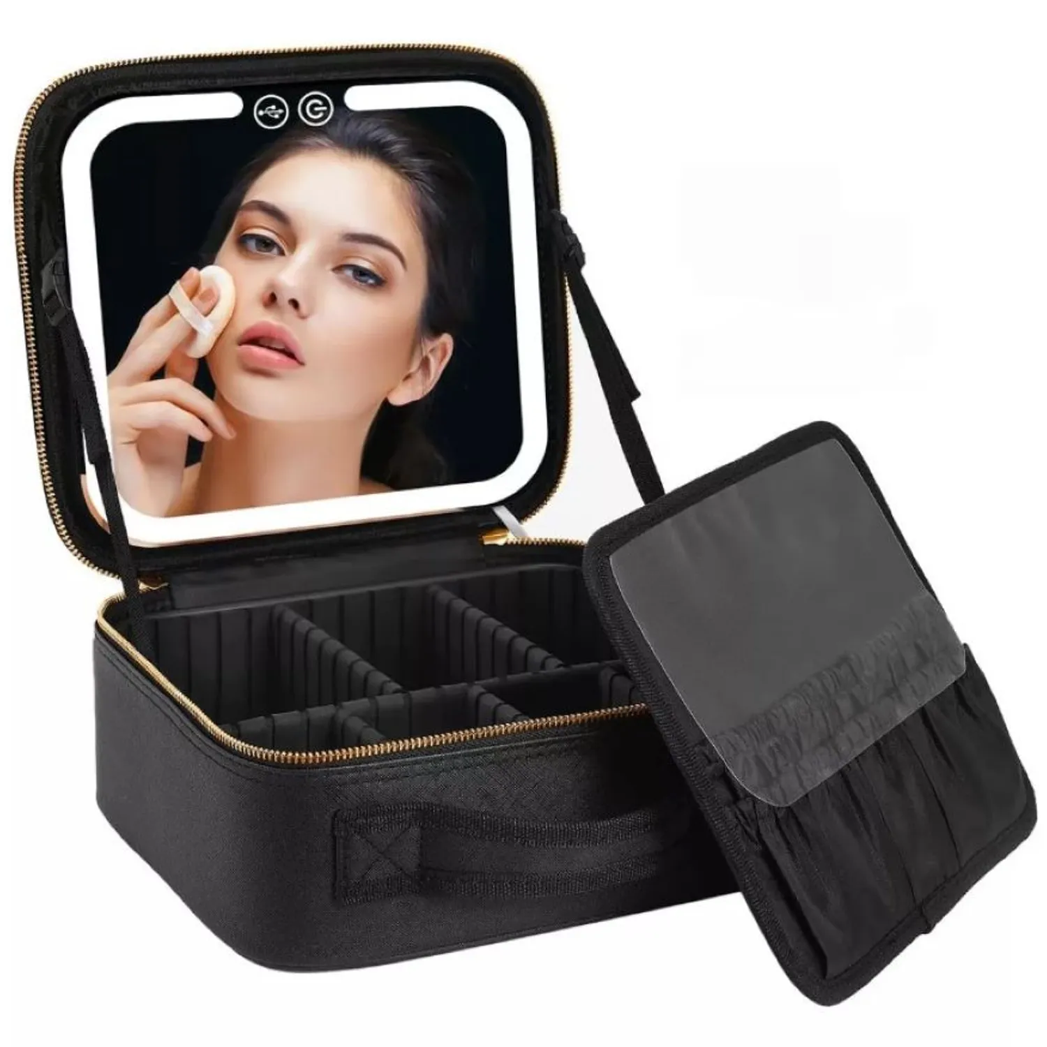 Neceser de maquillaje con espejo