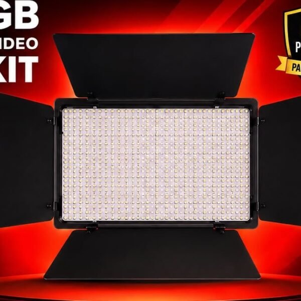 Panel de luz LED Pro 600 RGB con doble batería