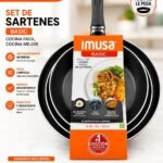 Juego de sartenes Imusa Basic x3 (18, 20 y 24 cm)