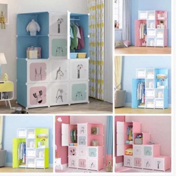 Clóset infantil modular 12 cubos