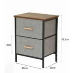 Mesa organizadora de 2 cajones