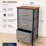 Mesa organizadora de 3 cajones