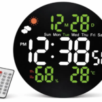Reloj de pared LED redondo