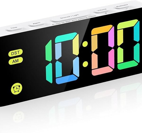Reloj digital de mesa RGB