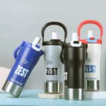 Termo para agua Zest 900 ml con pitillo y manija