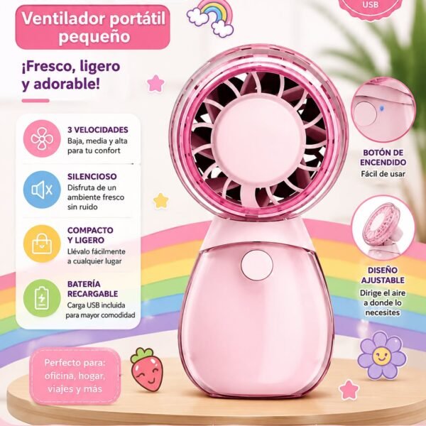 Mini ventilador portátil Cute