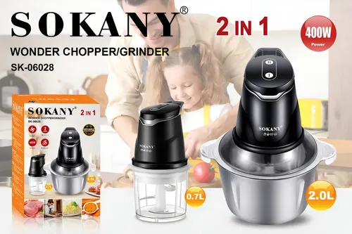 Procesador de alimentos Sokany 2 en 1