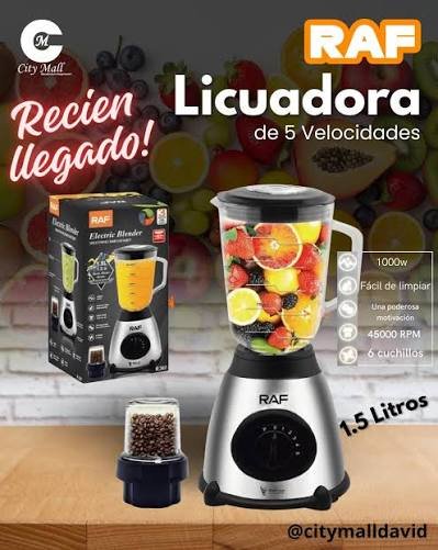 Licuadora RAF 3 en 1 de 1,5 L