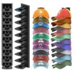 Estante de pared para 10 gorras
