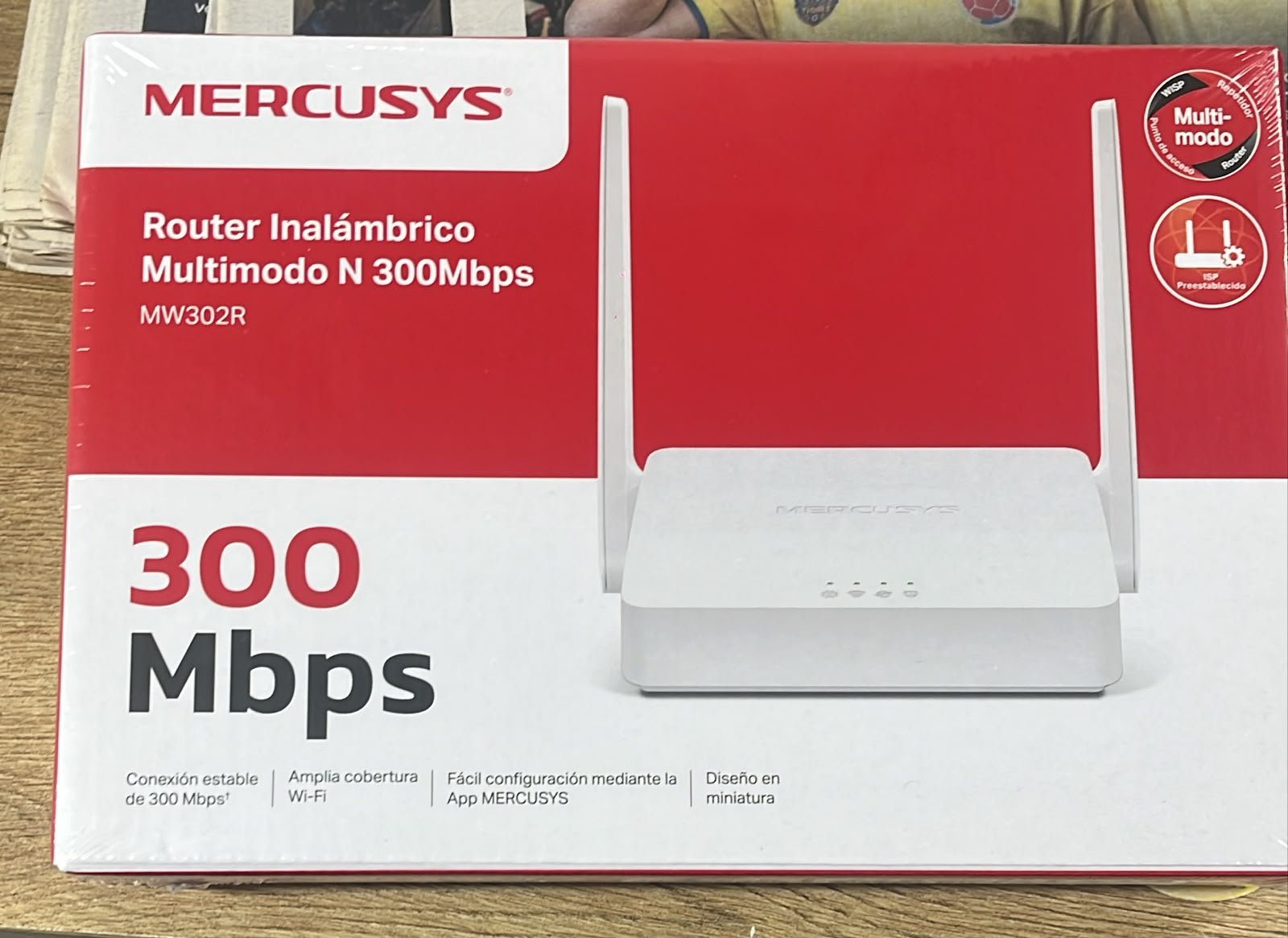 Router inalámbrico Mercusys de 2 antenas