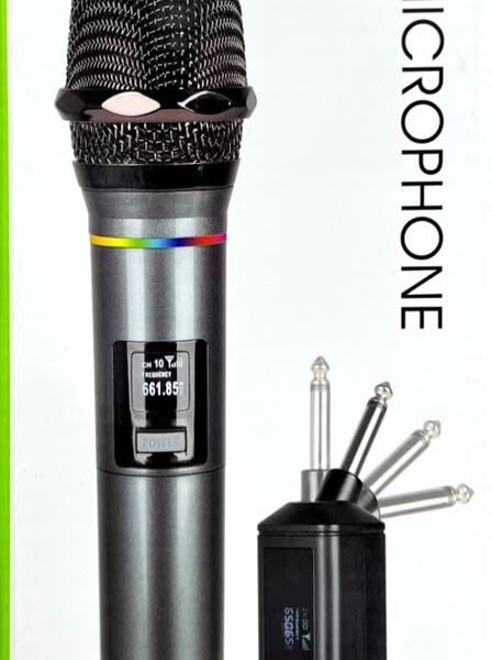 Micrófono inalámbrico verde