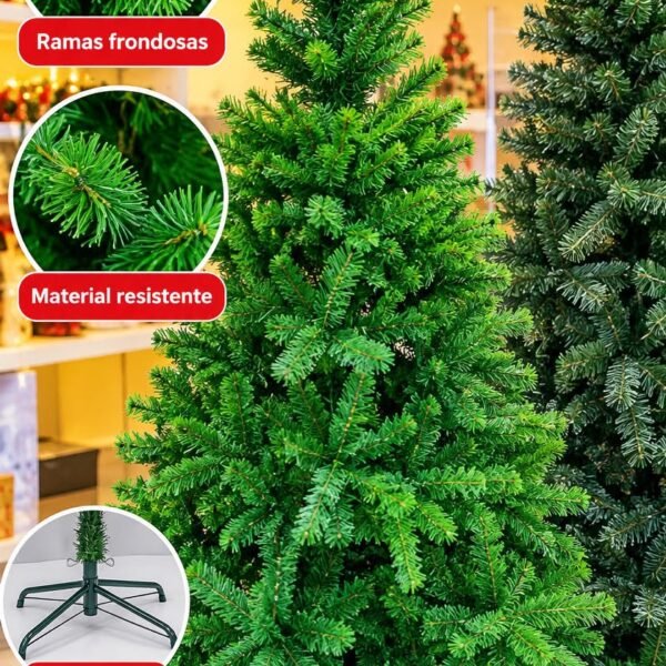 Árbol de Navidad verde 2,10 m