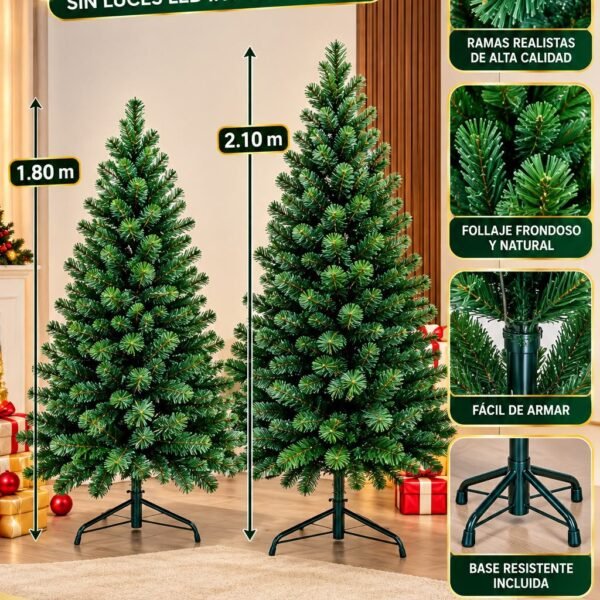 Árbol de Navidad verde 1,80 m