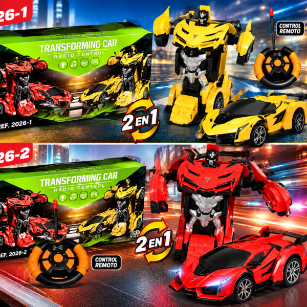 Carro robot transformable a control remoto 2026