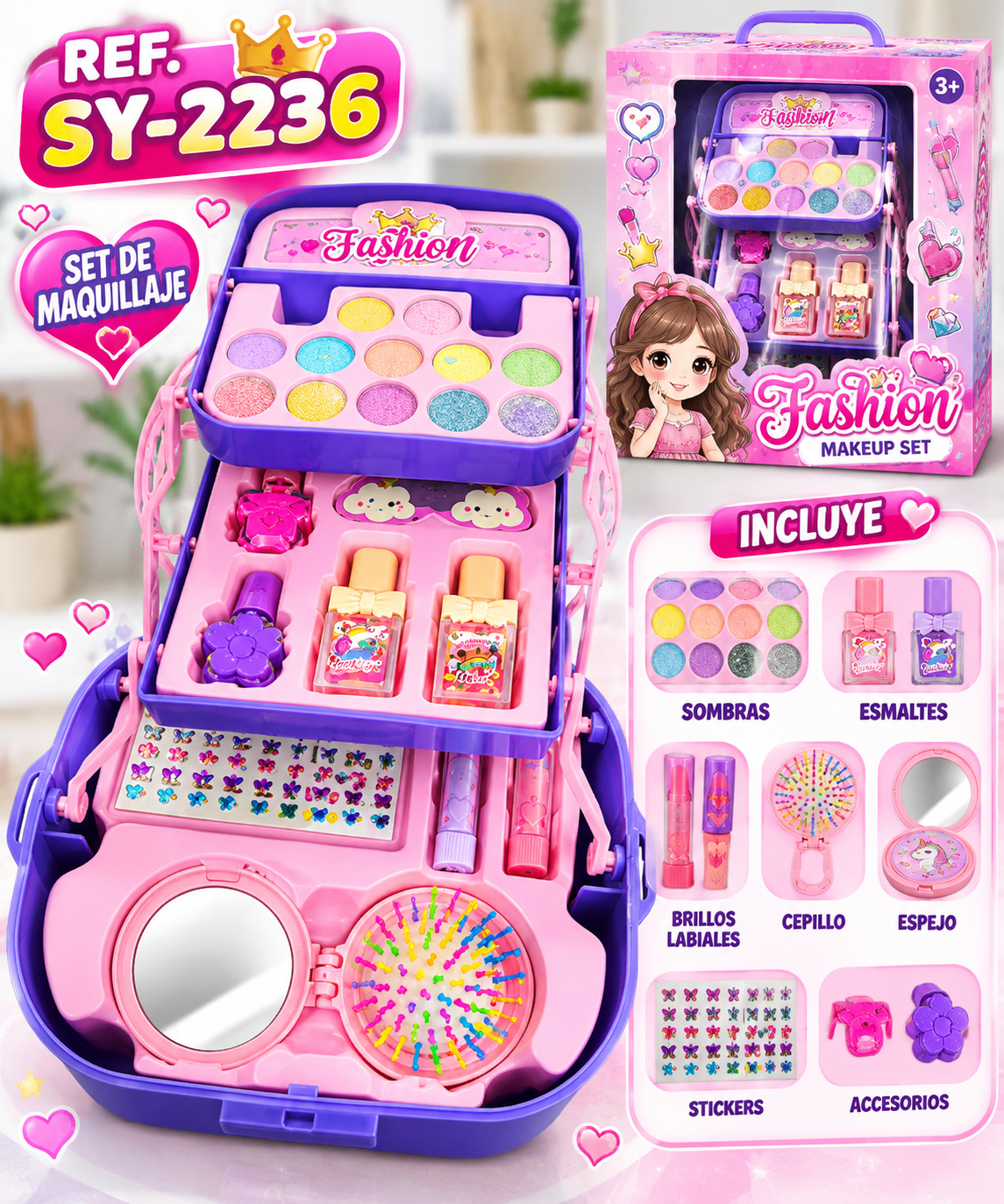 Set de maquillaje infantil Box Blush