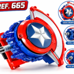 Lanzador de hidrogel con escudo de superhéroe