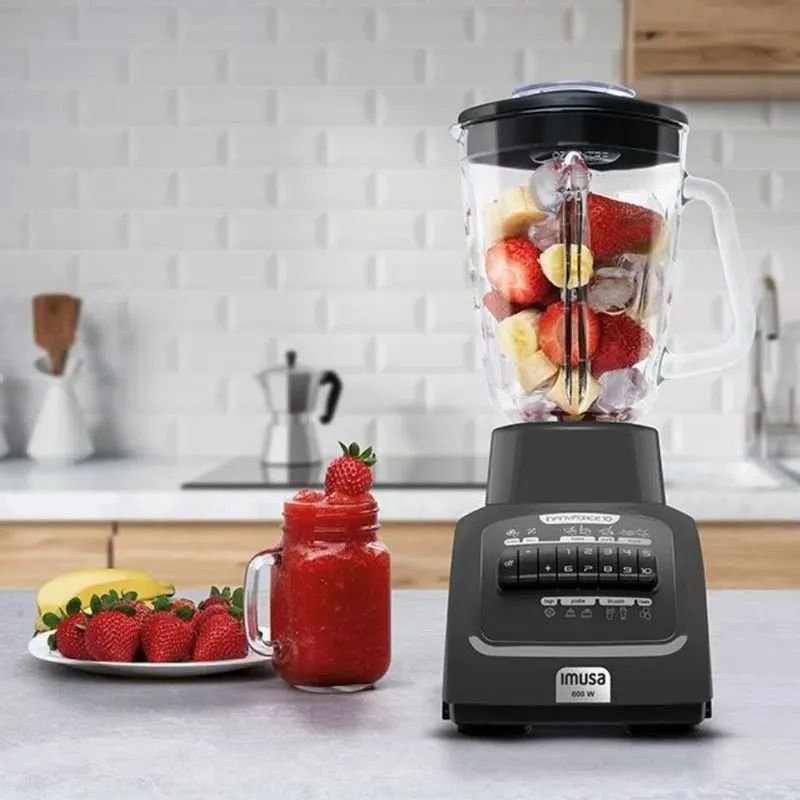 Licuadora Imusa Infini Force XL 600 W vaso de vidrio