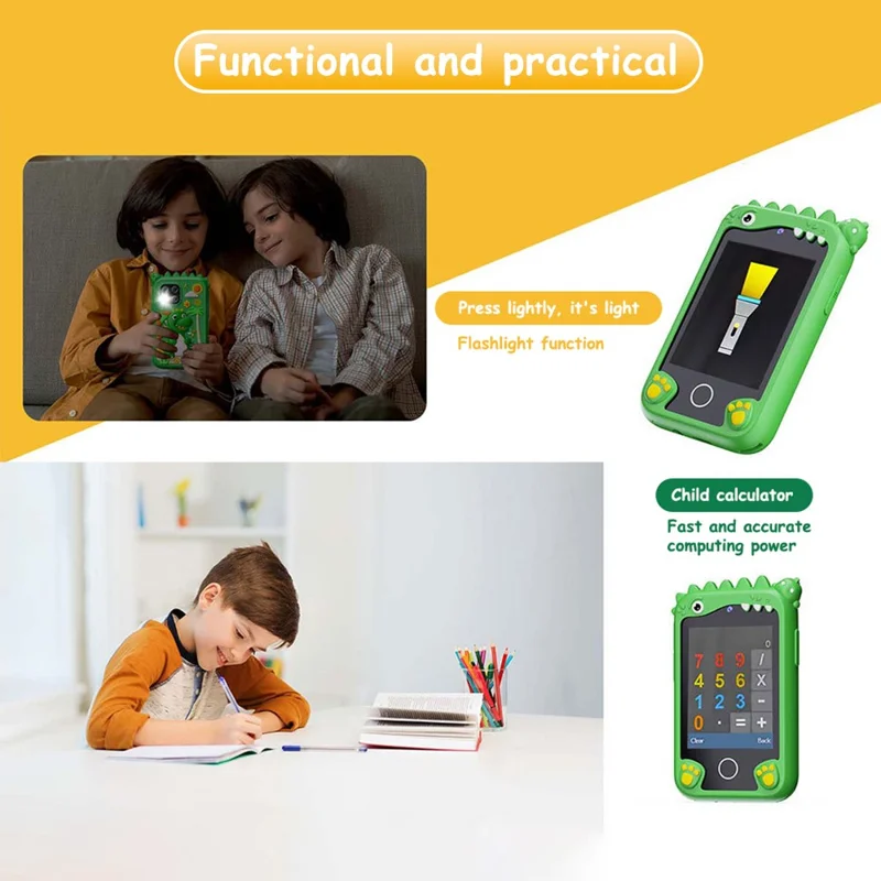 Celular de juguete táctil con cámara y juegos - Imagen 3