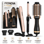 Kit 3 en 1 Pronova K Therapy: plancha, cepillo y rizador