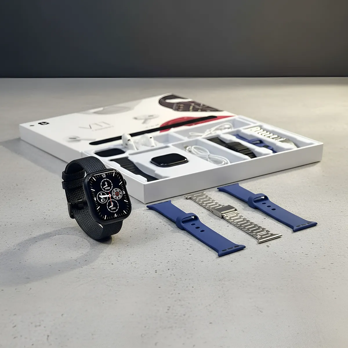 Combo smartwatch V11 Classic con audífonos - Imagen 4