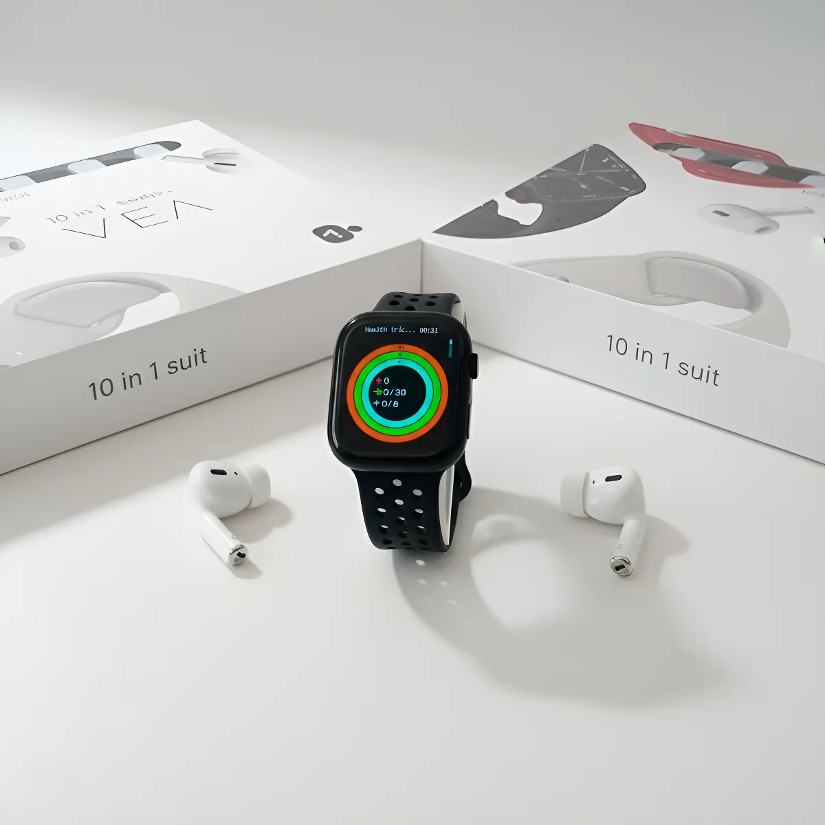 Combo smartwatch V11 Classic con audífonos - Imagen 2