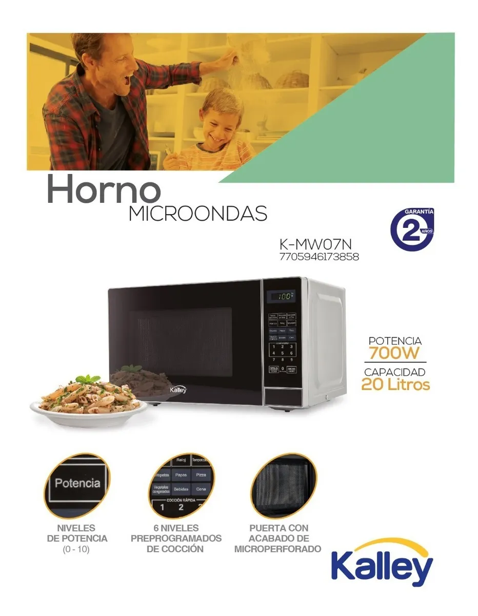Microondas Kalley 20 L 700 W