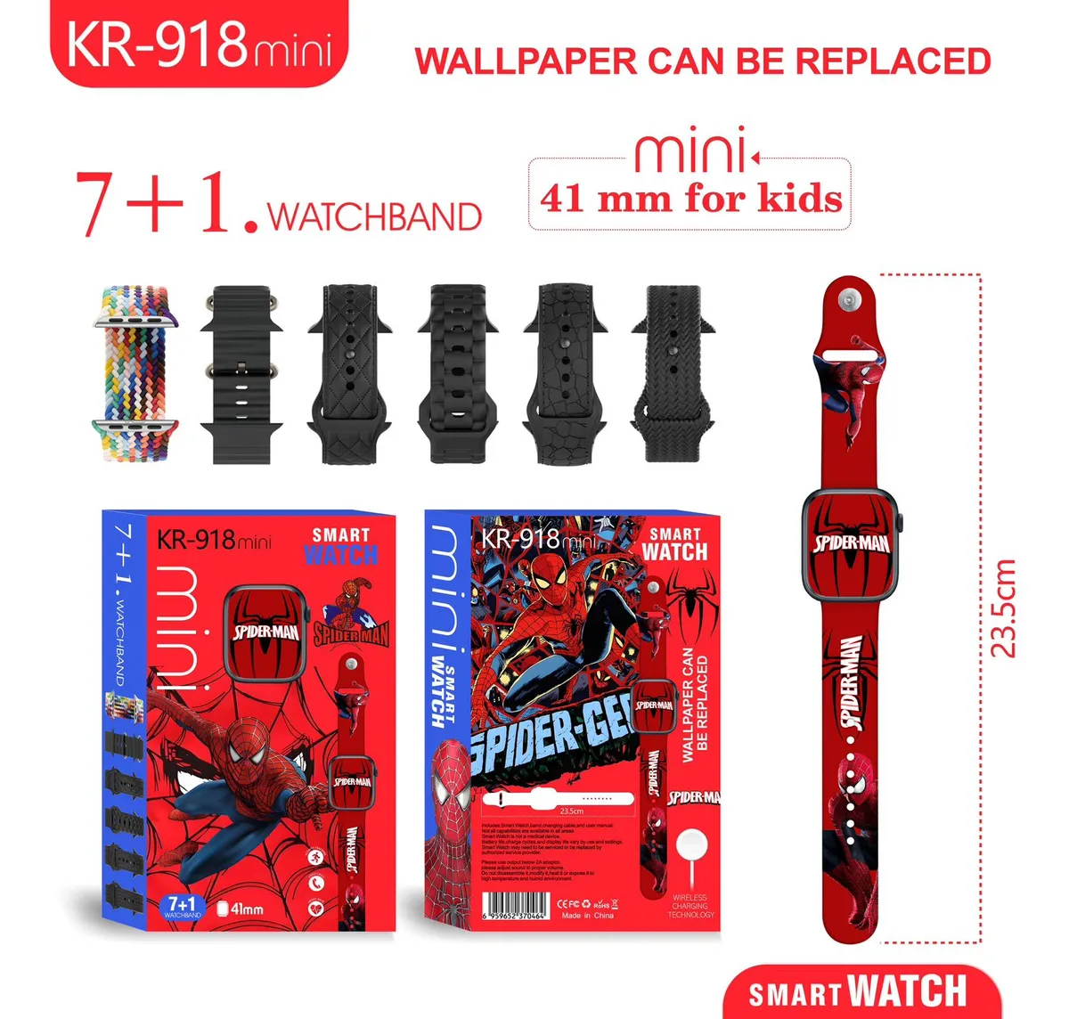 Combo smartwatch infantil mini KR-918