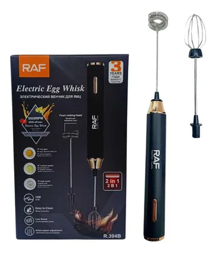 Batidor y espumador recargable RAF 2 en 1