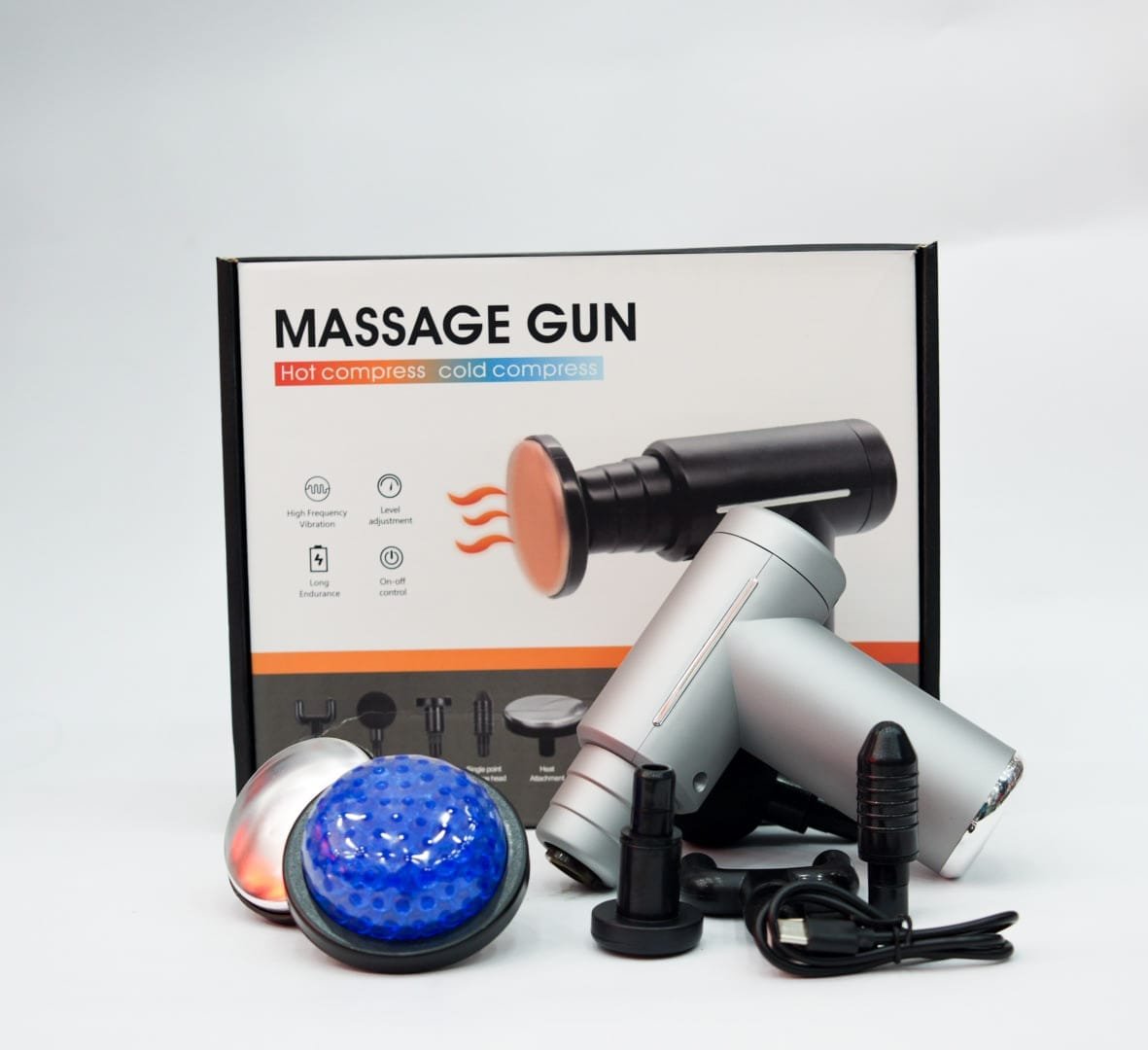 Pistola masajeadora con terapia frío y calor - Imagen 2