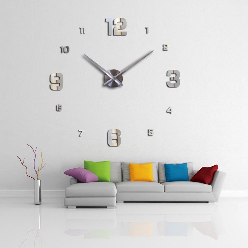 Reloj de pared adhesivo pequeño