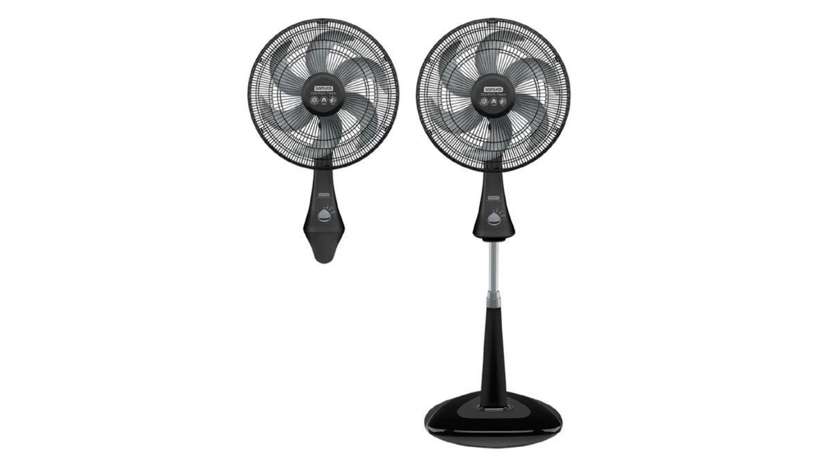 Ventilador Comfort Max 6 aspas negro