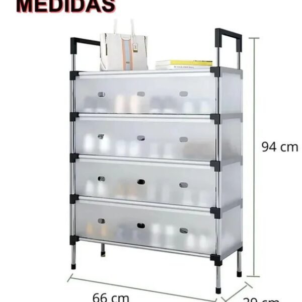 Zapatera de acrílico 4 niveles WFB-6205