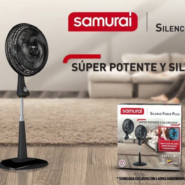 Ventilador Samurai Silence Force Plus 2 en 1 de 18"