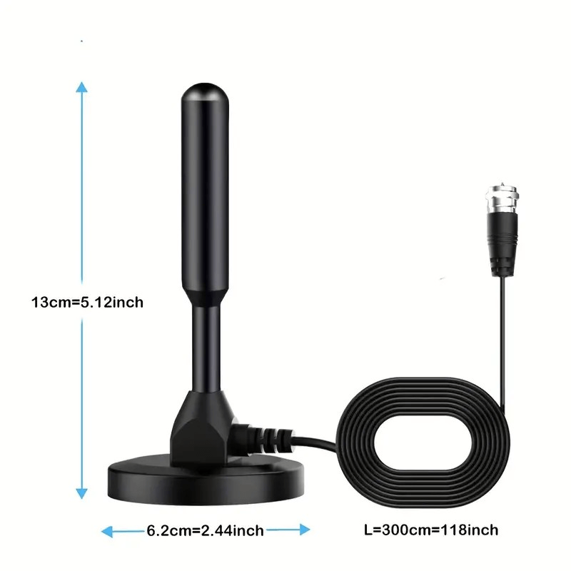 Antena TDT metálica con cable de 5 m - Imagen 2
