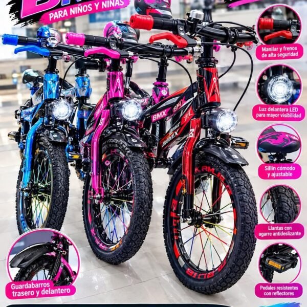 Bicicleta BMX infantil con casco rin 12