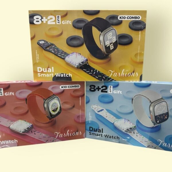 Combo K10 doble smartwatch 49 mm + 45 mm con 8 correas