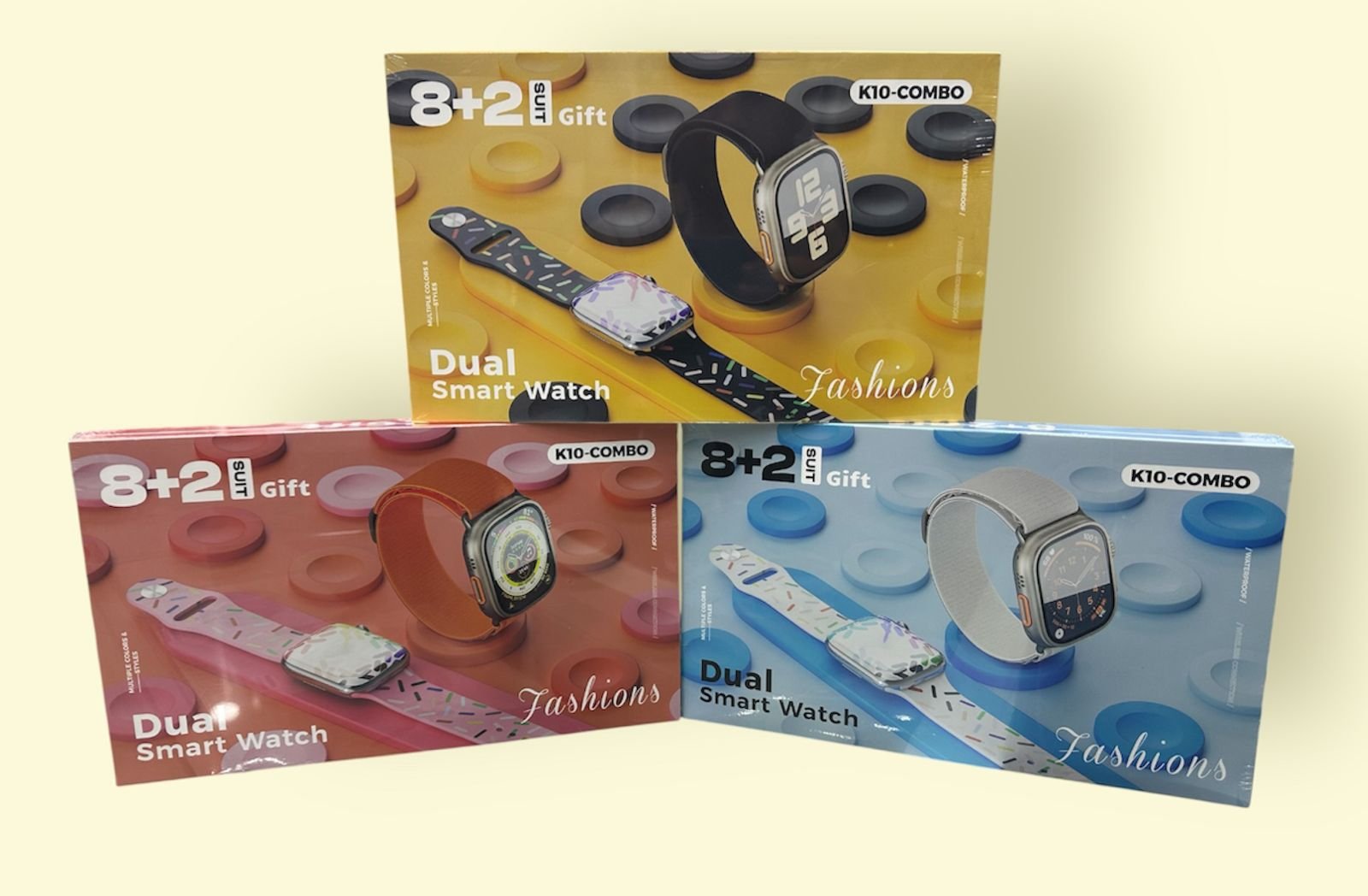 Combo K10 doble smartwatch 49 mm + 45 mm con 8 correas