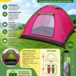 Carpa para camping 2 personas HYU K-110L